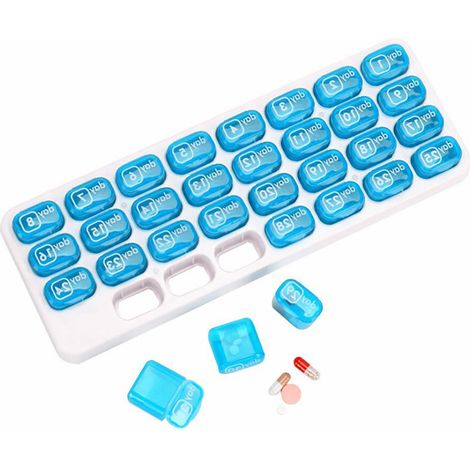 Kit medico pratico per la somministrazione mensile di dosi (31 scomparti) (1/5)