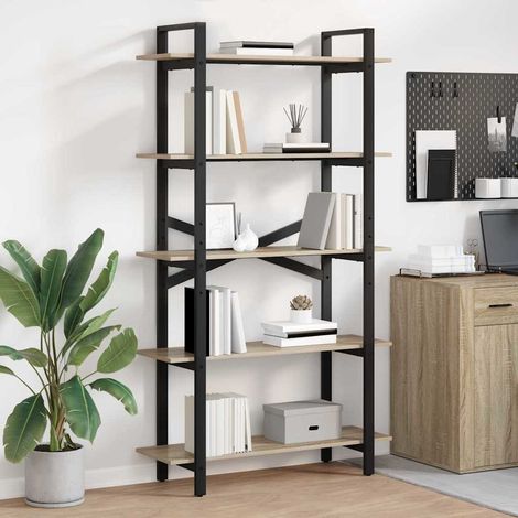 Bücherregal Sonoma-Eiche 100 x 33,5 x 178 cm Holzwerkstoff