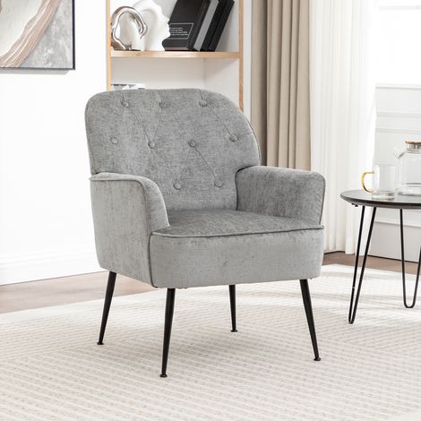 Modern Chenille Upholstered Leisure Chair (1/5)