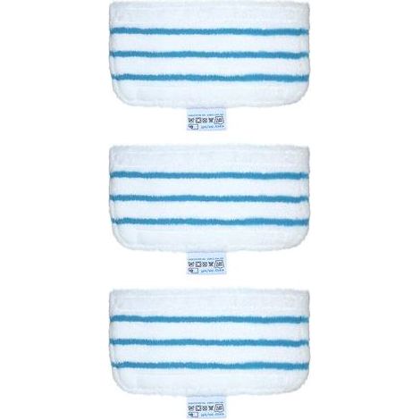 Lot de 3 lingettes de rechange pour balai vapeur Black + Decker FSM1610/FSM1630 - Accessoires de nettoyage lavables (1/5)