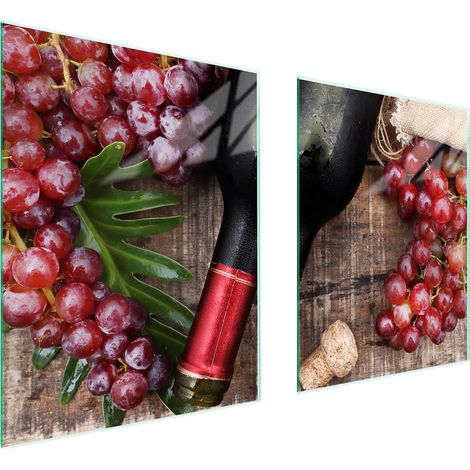 PIASTRA PROTETTIVA IN VETRO PER FORNELLO 85x52 VINO (1/5)