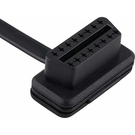 Vtizikl Câble Rallonge Diagnostic de Voiture On-Board Diagnostics2 Câble d'Extension On-Board Diagnostics2 16 Broches Mâle à Femelle 30cm/60cm/100cm(100CM)