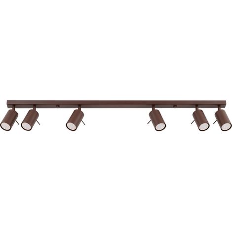 Sollux RING Barre de spots de plafond Ring marron 6x GU10 (1/2)