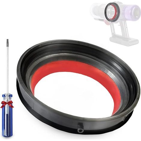 Bague d'étanchéité fixe pour Dyson V12 Detect Slim / V12 Digital Slim /V10 Slim / SV18 / SV20 / SV30 aspirateur rechange Accessoires, Poubelle à Poussière Fixes avec tournevis Torx (1/4)