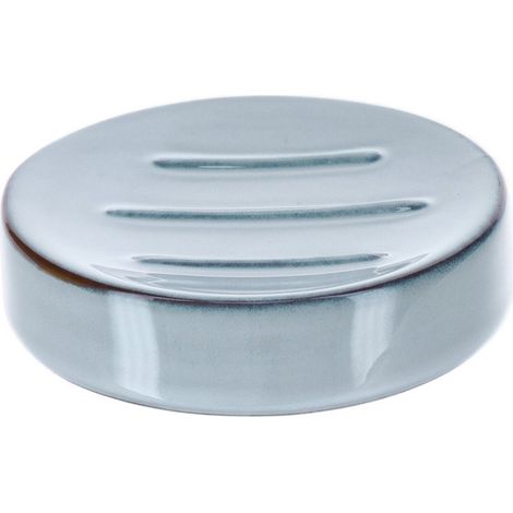 Portasapone in gres laccato - blu - Tendance