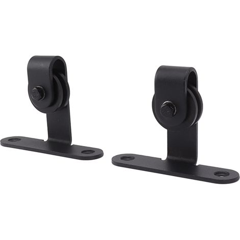 Kit de quincaillerie pour porte de grange, mini-rail coulissant ultra silencieux et robuste, pour placard (1/5)