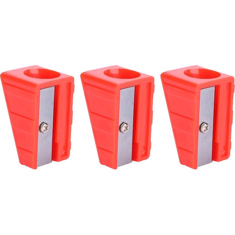 Lot de 3 outils portables de réparation de queue de billard : taille-mine, affineur et taraudeur mini (Rouge) (1/5)