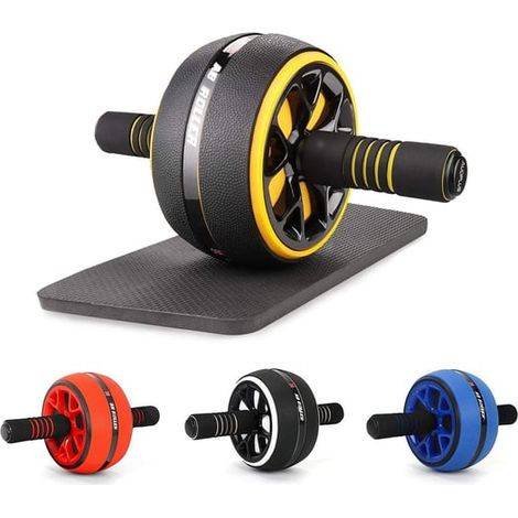 Roue abdominale / Appareil de musculation avec tapis - Entraîne tout le corps (1/5)