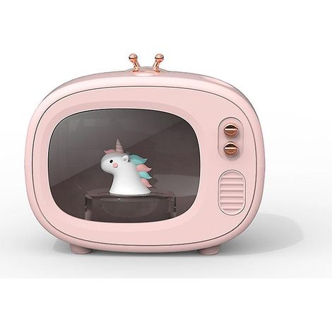 Dinosaur Smart Mini-Luftbefeuchter für den Fernseher mit USB-Verdampfer und Aromadiffusor für flüsterleisen Betrieb und Luftreinigung zu Hause – Rosa (1/5)