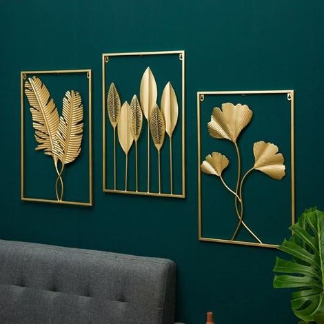 Ensemble de 3 pièces 60x40 décoration murale pendentif tenture murale canapé fond décoration murale pendentif décoration murale en m (1/4)