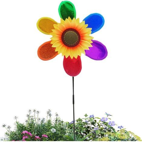 Windrad für den Garten large Sonnenblumen Windmühle (1/5)