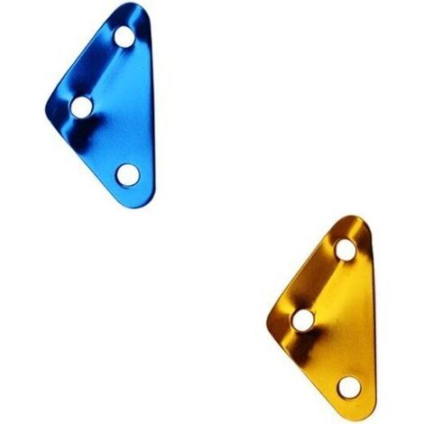 2 pièce boucle de corde à vent triangulaire en alliage d'aluminium, accessoires de boucle de corde antidérapante, corde d'ombrage de tente extérieure à boucle réglable, corde d'auvent de tente (1/4)
