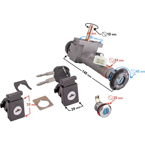 Interruttore di accensione per lo scooter B-Max (1/2)