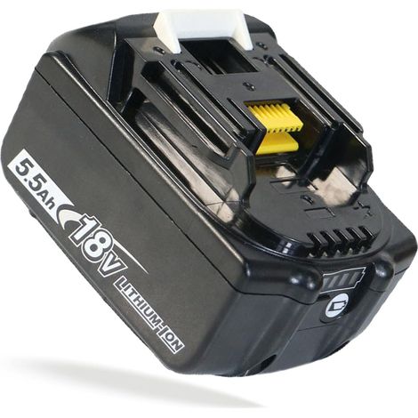 Batterie de remplacement 8.0Ah adaptée aux outils TEETOK 18v Batterie d’outils sans fil Compatible avec BL1850, BL1840, avec indicateur de batterie LED ,Compatible avec la Chargeur Makita