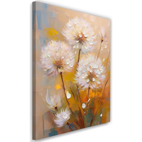 Tableau déco Fleurs soufflées Plantes colorées 60x90 (1/5)