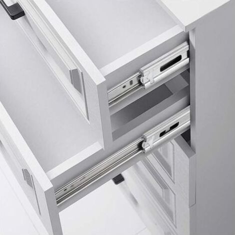 Lot de 2 Coulisses à billes pour tiroirs 300 mm Coulisses pour tiroirs à fermeture amortie Coulisses à rouleaux en acier inoxydable 304D Glissières Coulisses pour meubles pour tiroirs en bois -INHHUB (1/5)