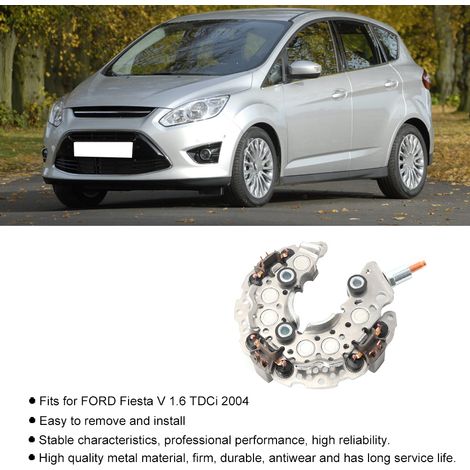 Regulador/rectificador de alternador INR422, metálico, compatible con Ford Focus C-MAX