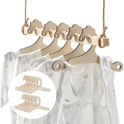 Cintres - Cintres pour pantalons - Cintres pour enfants - Cintres pour bébés - Cintres en bois - Cintres en bois pour nouveau-nés (1/4)