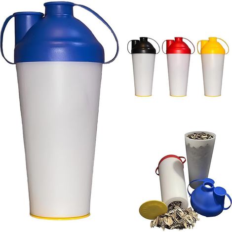 Nouveau récipient réutilisable pour coques de graines - Bleu - 501-600 ml