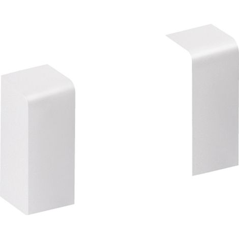 Set 2 puntali bianchi per zoccolo, H. 10 x P.3,7 cm TEHALIT