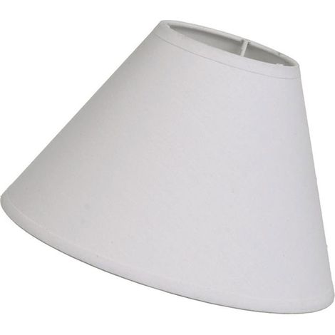 Abat-jour conique gris clair 22 cm E14 et E27 (1/4)