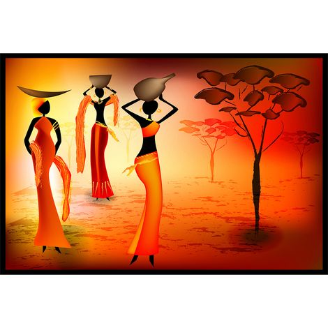 Affiche encadrée femmes africaines art (1/5)