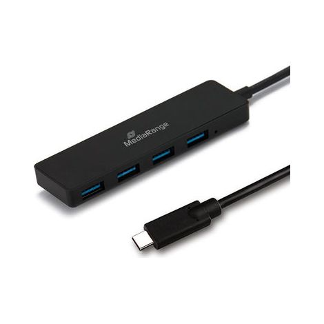 MRCS508 hub de interfaz USB 3.2 Gen 1 (3.1 Gen 1) Type-C 5000 Mbit/s Negro