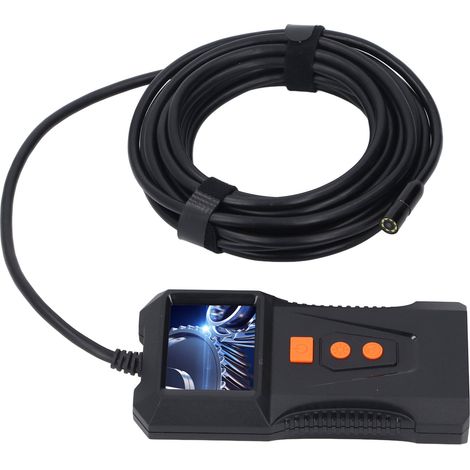 Caméra d'inspection endoscopique industrielle avec écran HD 2 pouces, caméra de canalisation P230, câble 5m, lentille 8mm, éclairage intégré (1/5)