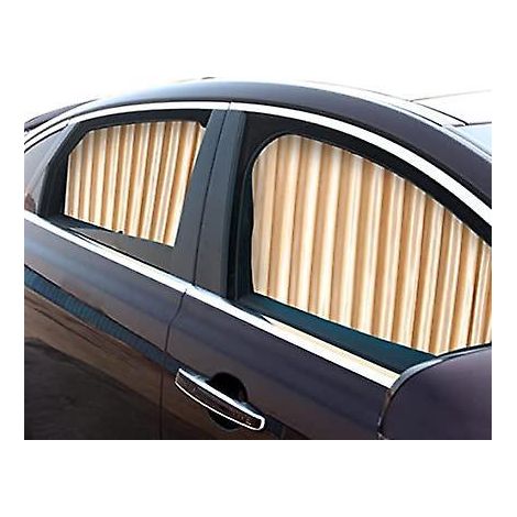 pare-soleil Pour Fentre Latrale De Voiture (2 Pices, Or), Rideaux De Voiture Magntiques Pour Bloquer Les Rayons Uv Et Protger La Vie Prive (1/5)