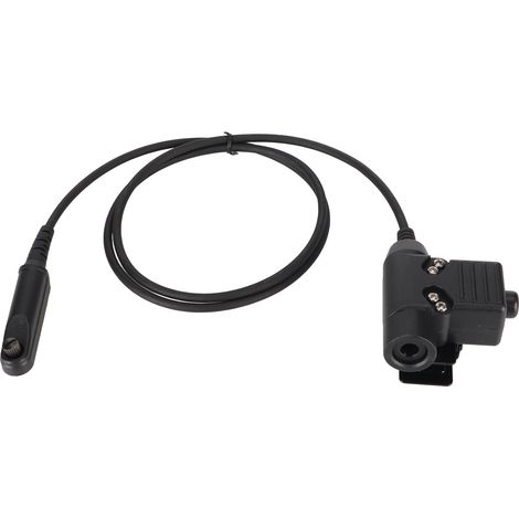 Câble adaptateur PTT U94 de 90 cm (35,4 pouces) pour casque de talkie-walkie Baofeng UV9R, UV 9R Plus, UV XR, BF et A58 (1/5)