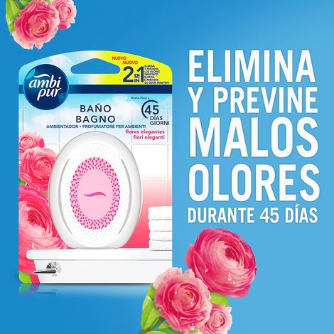 Ambi Pur Fiori eleganti deodorante da bagno, 1 pz.