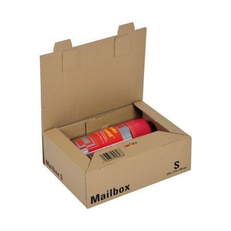 COLOMPAC Versandkarton ColomPac® Mailbox S Innenmaße: 25 x 8 x 17,5 cm (B x H x T) Außenmaße: 25,9x 8,5 x 19 cm (B x H x T) Wellpappe 1-wellig braun (1/5)