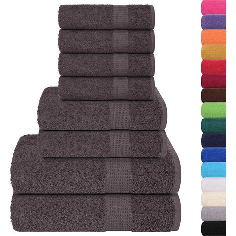 Ensemble de serviettes FROGN 8 pcs anthracite 360 g/m² (1/5)