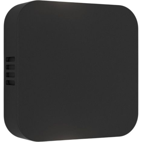 Lampada da parete Roller in alluminio pressofuso, nero opaco, design orientabile 90 gradi con doppia emissione LED 3000K, protezione IP54 per esterni (1/3)