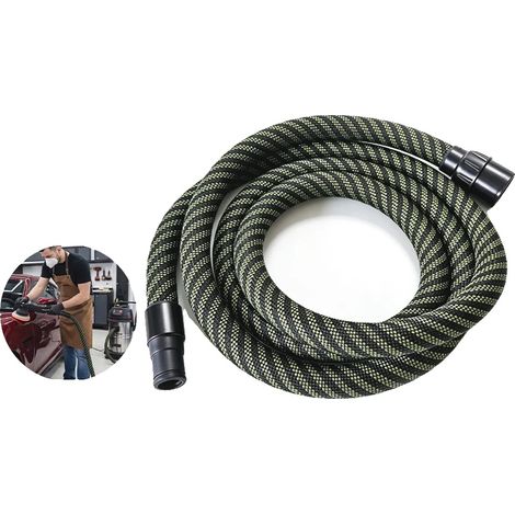 Tuyau d'extraction de poussière pour aspirateur, matériau renforcé, longueur de 3,5 m, compatible avec divers systèmes d'aspiration, design flexible, propriétés antistatiques (1/5)