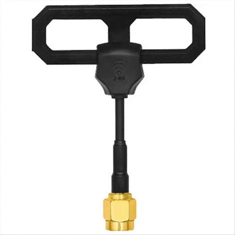 Antenne WiFi 2,4 GHz Omni Mini Lollipop, antenne RHCP à gain élevé 5 dBi, émetteur/récepteur FPV, connecteur RP-SMA mâle. (1/5)