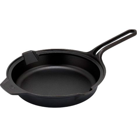 Victoria 31749 Sartén Hierro Fundido Curado Inducción 30cm, Apta Fuego, Barbacoa, Horno Cast Iron Skillet  Negro (1/5)