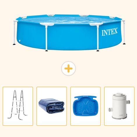 Intex Piscine Tubulaire Ronde - 244x51 cm - 5-pièces S144 (1/5)
