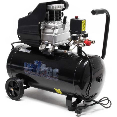 Compresor aire con tanque 50L 2CV 1500W Compresor de taller Trabajos aire comprimido