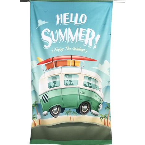 Serviette de plage Hello Summer BUS 90 x 170 cm