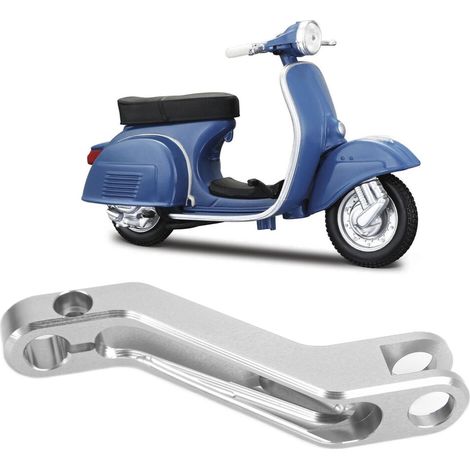 Prolunga in alluminio del bilanciere del freno posteriore per Vespa 150 modello argento (1/3)