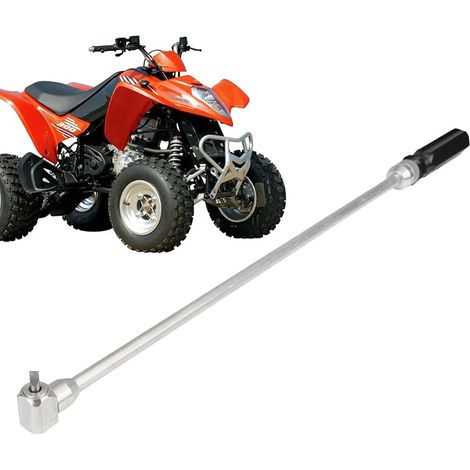 Outil de réglage de vis pilote de carburateur - Tournevis à tête plate - Régulateur de carburateur de moto - Pièces de rechange en métal - Tête coudée à 90° pour ATV, motoneige, multicylindres (1/5)