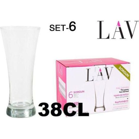 VASO PACK 6UDS SOR 38CL CERVEZ (1/2)