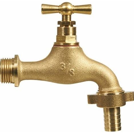 Robinet à tête potence en Laiton brut avec raccords M 3/8" (12x17) et M 1/2" (15x21) – Watts Industries 136900