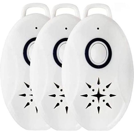 LOT DE 3 Répulsif Anti-puces et Tiques Ultrasons Rechargeable USB, Protection Moustiques insectes, Chiens Chats, Extérieur (1/4)