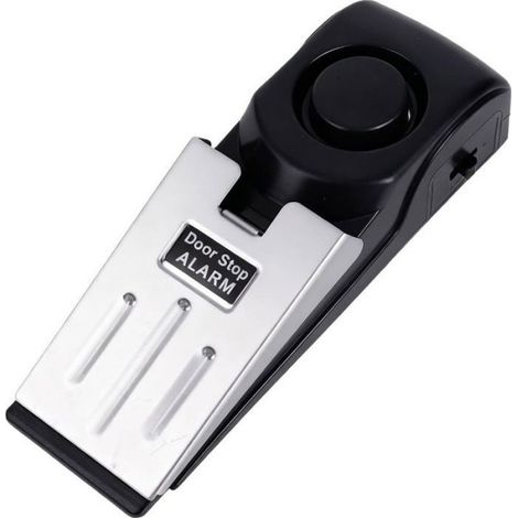 Cale Porte Alarme 120dB - Sécurité Porte Et Fenêtre - Blocage Physique - Pour Appartement Et Voyage (1/4)
