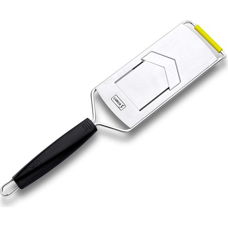 Lurch Tango 240280 - Pialla fine Professionale con Spessore di Taglio Regolabile per Funghi, Tartufo, cetrioli e Altre Verdure in plastica e Acciaio Inox, 2,4 x 7,5 x 33 cm, Colore: Nero (1/4)