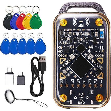 Chameleon Ultra RFID-Chip-Lesegerät, Smartcard-Emulator und -Duplikator + 5x CUID/UID-Schlüsselanhänger, 125K-ID-Smartcard-Dekodierung, 13,56 MB (1/5)