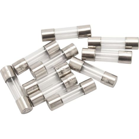 10 Pièces Tubes Fusibles Verre 5x20mm 250V 0.2A 200mA Rupture (1/4)