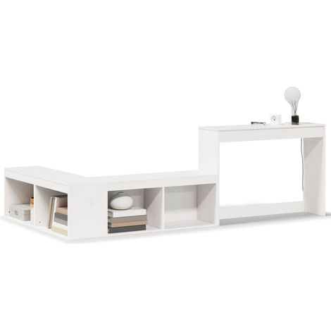 Maison Exclusive - Mueble con escritorio madera maciza pino blanc